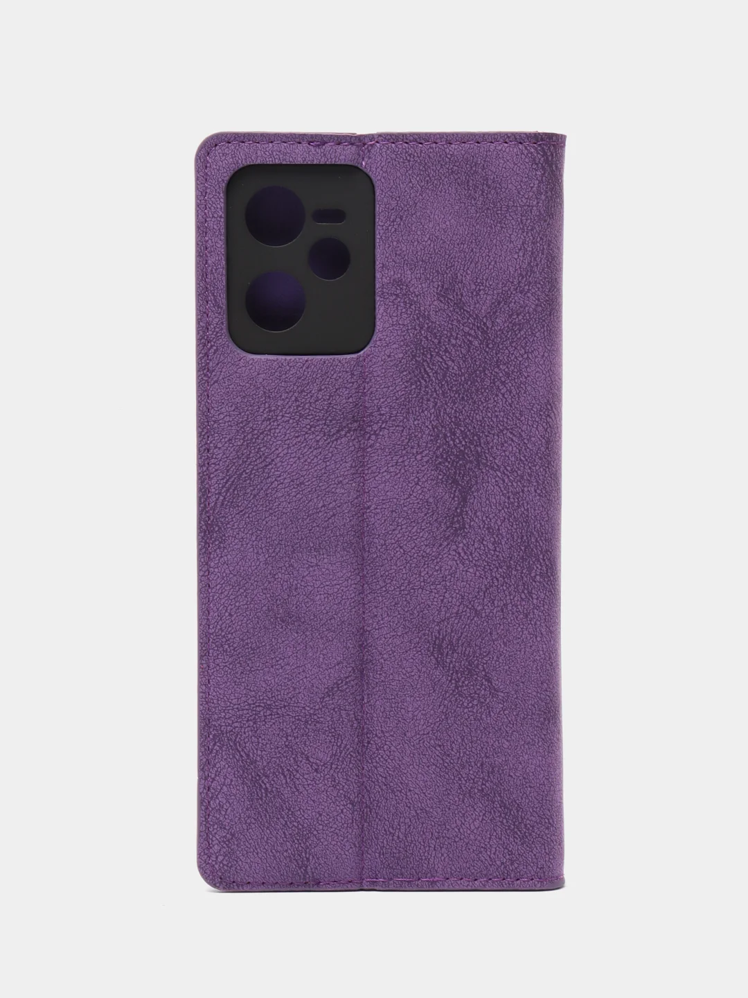 Фиолетовый чехол-книжка Rich Boss для Realme C35, экокожа, с визитницей