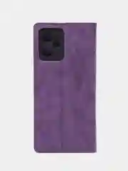 Фиолетовый чехол-книжка Rich Boss для Realme C35, экокожа, с визитницей
