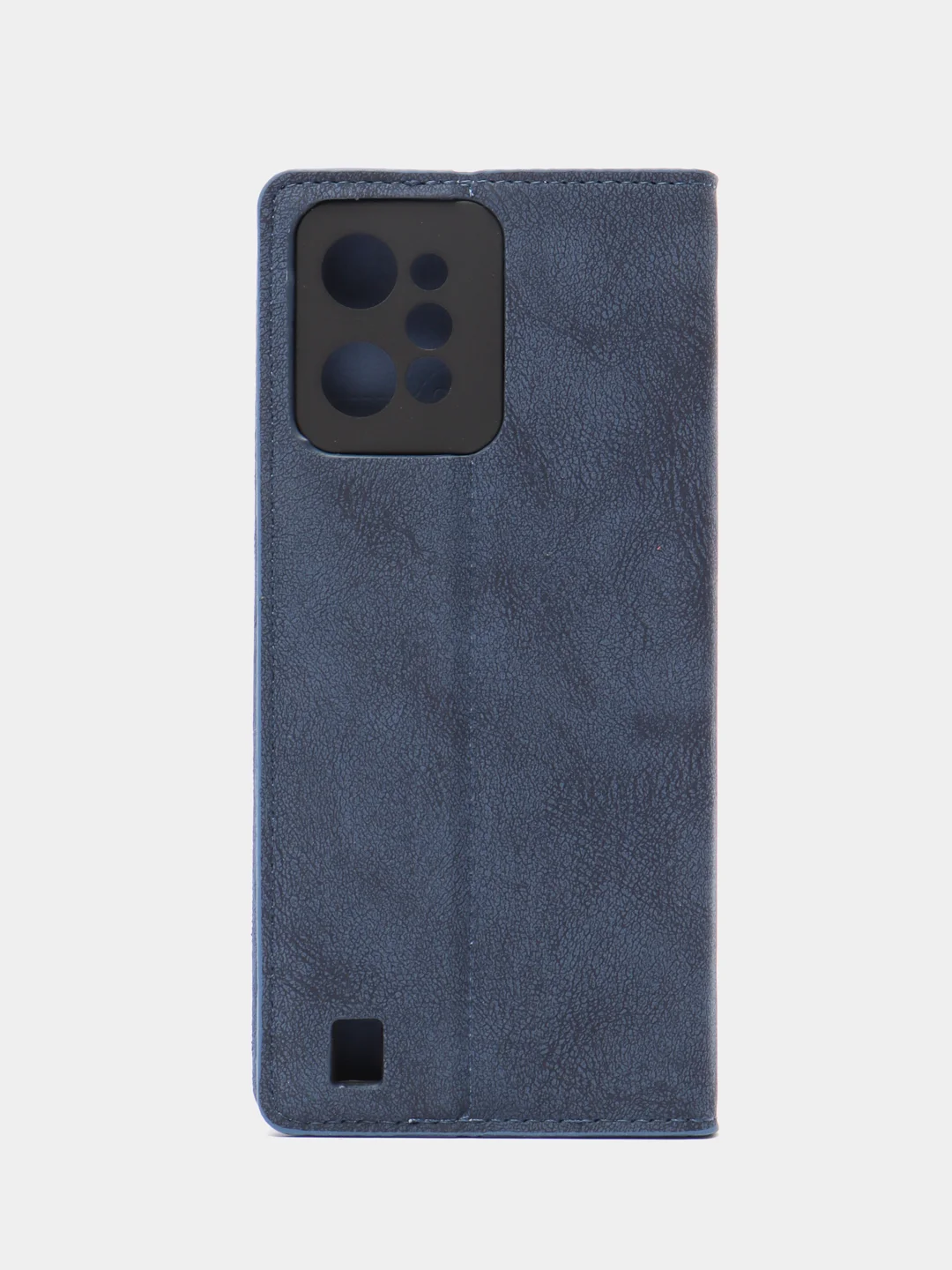 Синий чехол-книжка Rich Boss для Realme C31, экокожа, нубук, с визитницей