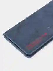 Синий чехол-книжка Rich Boss для Realme C31, экокожа, нубук, с визитницей