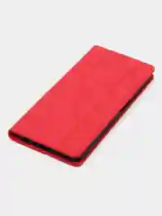 Красный чехол-книжка Rich Boss для Realme C35, экокожа, с визитницей