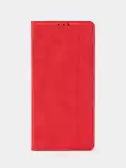 Красный чехол-книжка Rich Boss для Realme C35, экокожа, с визитницей