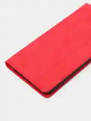 Красный чехол-книжка Rich Boss для Realme C35, экокожа, с визитницей