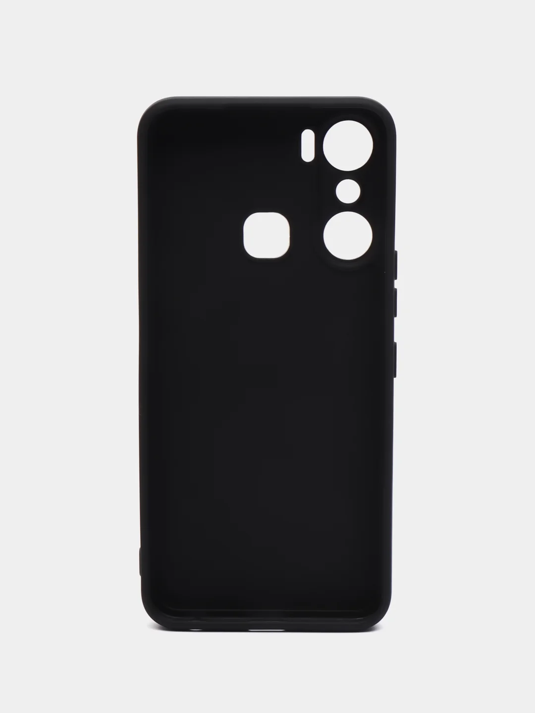 Черный силиконовый чехол для Infinix Hot 12 Pro (Инфиникс Хот 12 Про) прозрачный