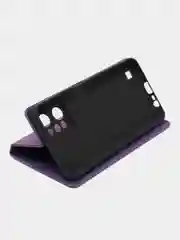 Фиолетовый чехол-книжка Rich Boss для Realme C31, экокожа, нубук, с визитницей