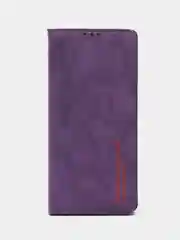 Фиолетовый чехол-книжка Rich Boss для Realme C31, экокожа, нубук, с визитницей