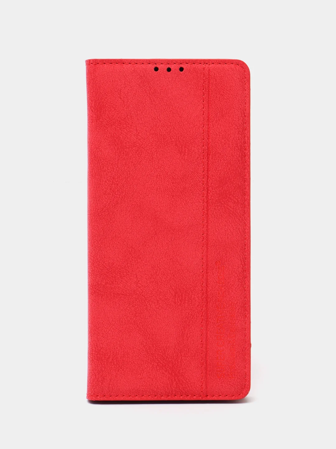 Красный чехол-книжка Rich Boss для Realme C31, экокожа, нубук, с визитницей