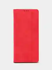 Красный чехол-книжка Rich Boss для Realme C31, экокожа, нубук, с визитницей