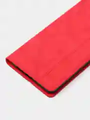 Красный чехол-книжка Rich Boss для Realme C31, экокожа, нубук, с визитницей