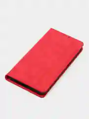 Красный чехол-книжка Rich Boss для Realme C31, экокожа, нубук, с визитницей