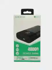 Черный портативный внешний аккумулятор Power Bank Borofone BT01 40000 мАч, 4 USB
