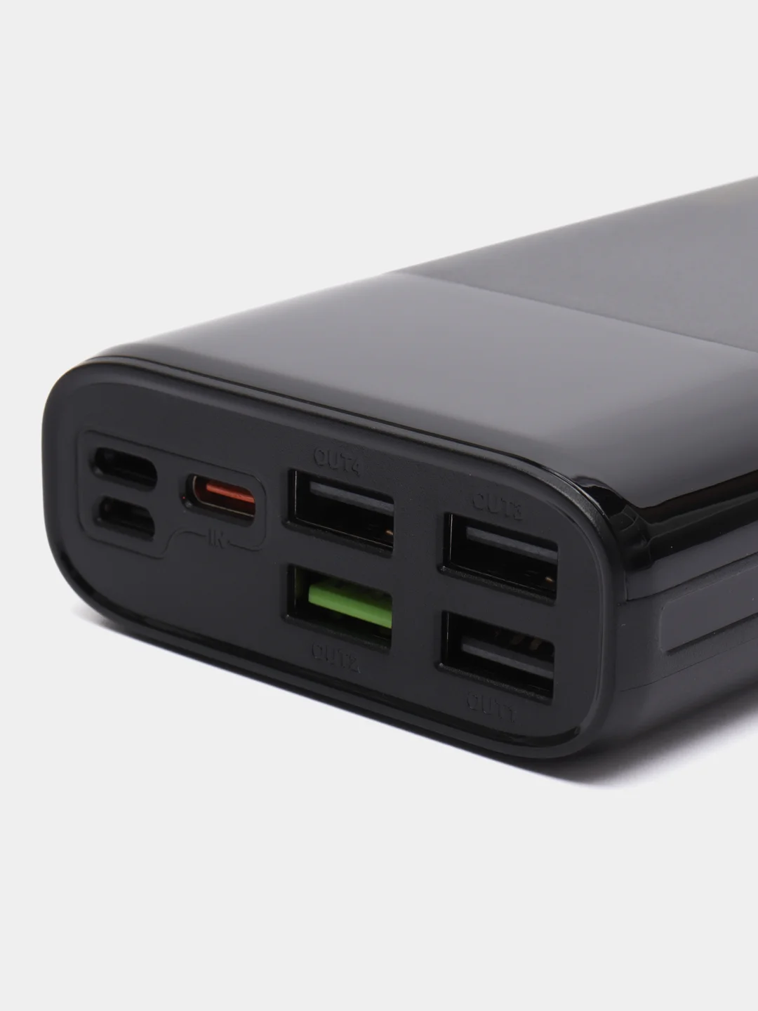 Черный портативный внешний аккумулятор Power Bank Borofone BT01 40000 мАч, 4 USB
