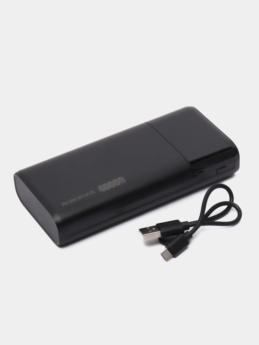 Черный портативный внешний аккумулятор Power Bank Borofone BT01 40000 мАч, 4 USB
