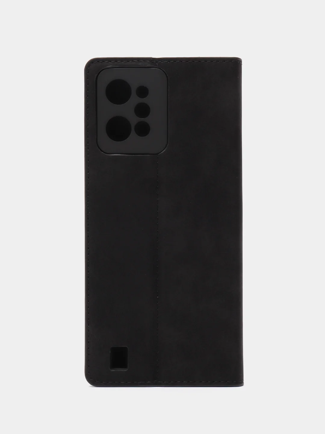 Черный чехол-книжка Rich Boss для Realme C31, экокожа, нубук, с визитницей