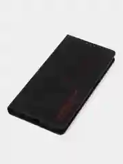 Черный чехол-книжка Rich Boss для Realme C31, экокожа, нубук, с визитницей
