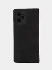 Черный чехол-книжка Rich Boss для Realme C35, экокожа, с визитницей