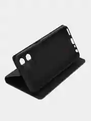 Черный чехол-книжка Rich Boss для Realme C35, экокожа, с визитницей