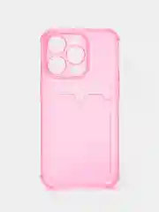 Фуксия чехол для iPhone 14 Pro, с карманом для карт, противоударный, с защитой углов