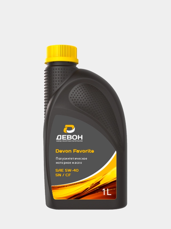Моторное масло Девон / Devon Favorite SN/CF-4 SAE 5W-40. Полусинтетическое. 1 л