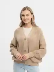 Песочный хаки женский кардиган, 40-48