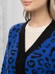 Синий кардиган женский