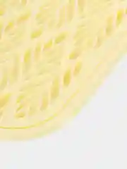 Желтый поднос с вкладышем сушилкой 45.5х36 см/пластиковый/для кухни/сушилка для посуды