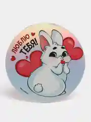Прозрачный магнит на холодильник "Любимой маме", "Любовь"