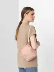 Медный женский мини рюкзак из эко кожи / Женская сумка