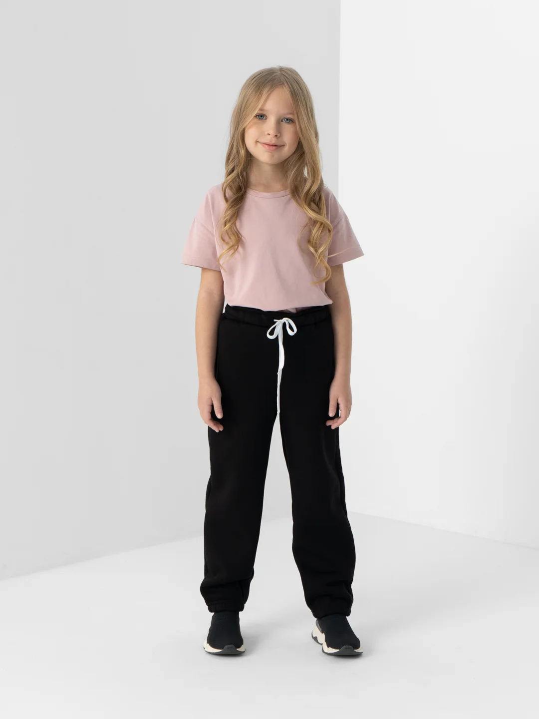 Брюки детские Minaku "Basic Line KIDS", цвет чёрный, рост 116