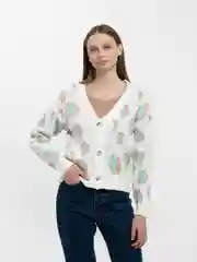 Бирюзовый кардиган женский