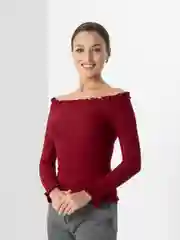 Красный кофта женская, подростковая, для девочек с открытыми плечами