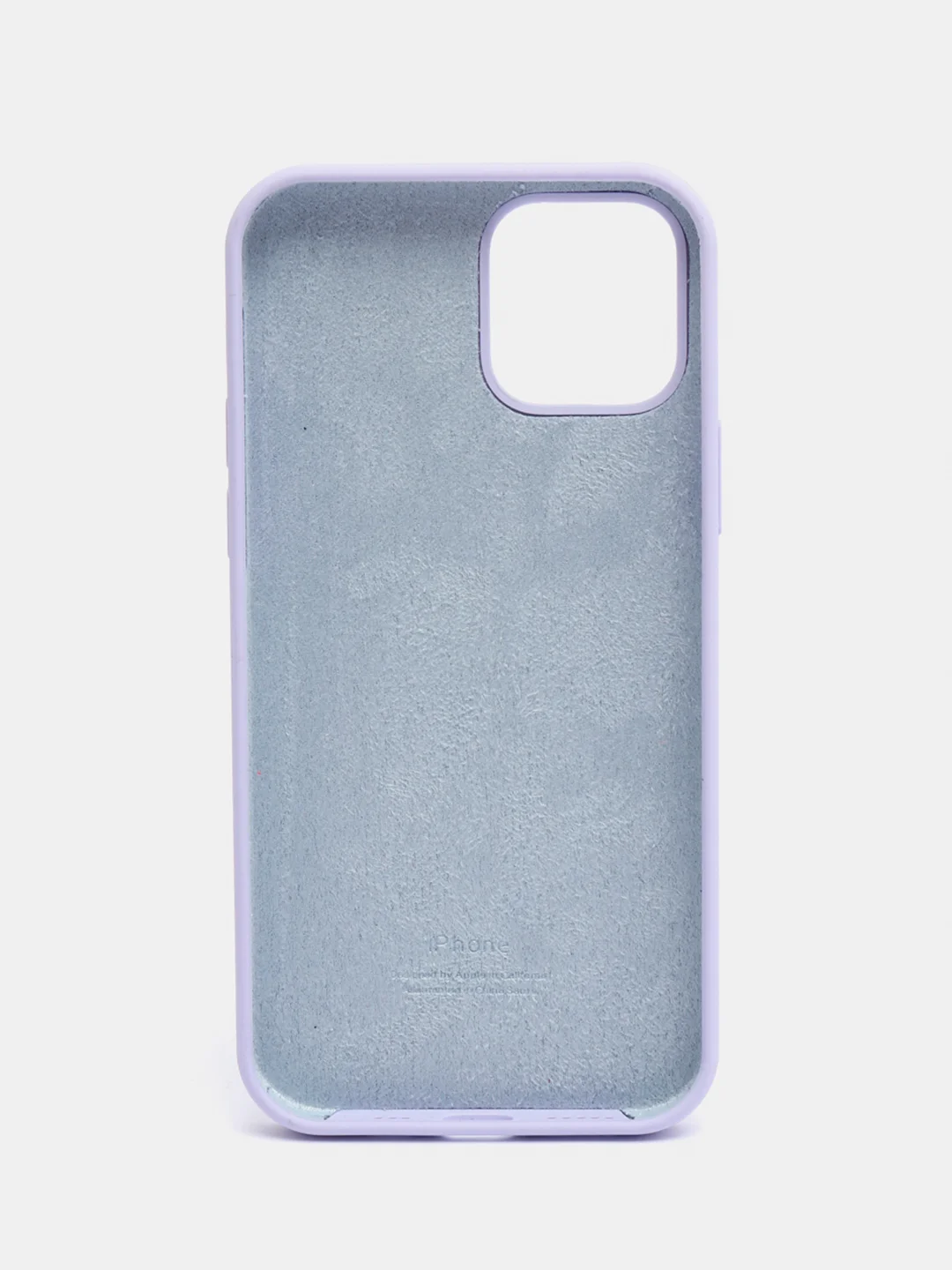 Лавандовый чехол iPhone 12 / 12 Pro с закрытым низом Silicone case
