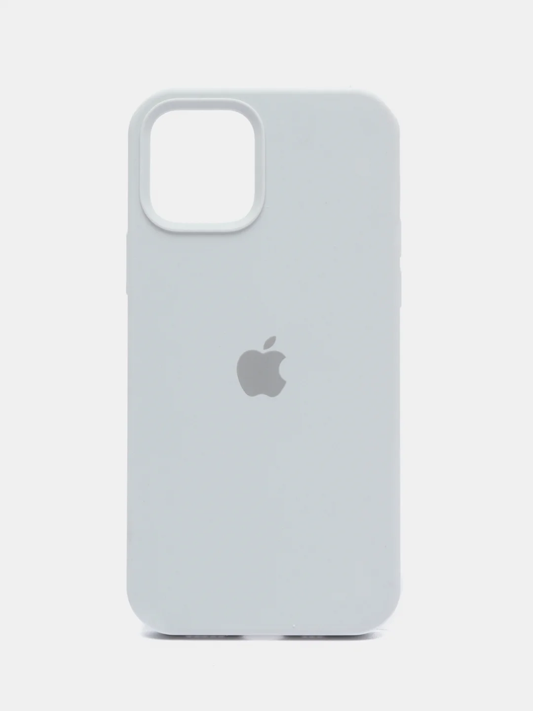 Белый чехол iPhone 12 / 12 Pro с закрытым низом Silicone case