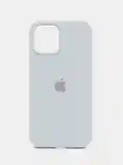 Белый чехол iPhone 12 / 12 Pro с закрытым низом Silicone case