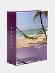 Лазурный фотоальбом на 100 фото, с кармашками