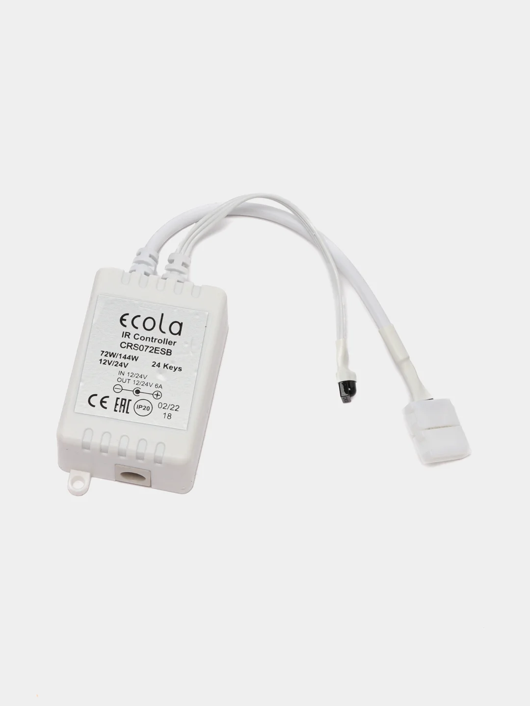 Контроллер для RGB светодиодной ленты Ecola 12V 72W 6A, c ИК-пультом CRS072ESB
