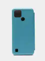 Голубой чехол-книжка для Realme C21 / C21Y