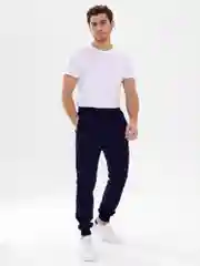 Темно-синий брюки-джоггеры BEJAMPER спортивные, мужские, без начеса