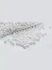 Белый бусины под жемчуг, 6 мм