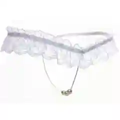Белый кружевные трусики стринги/эротическое белье/нижнее белье