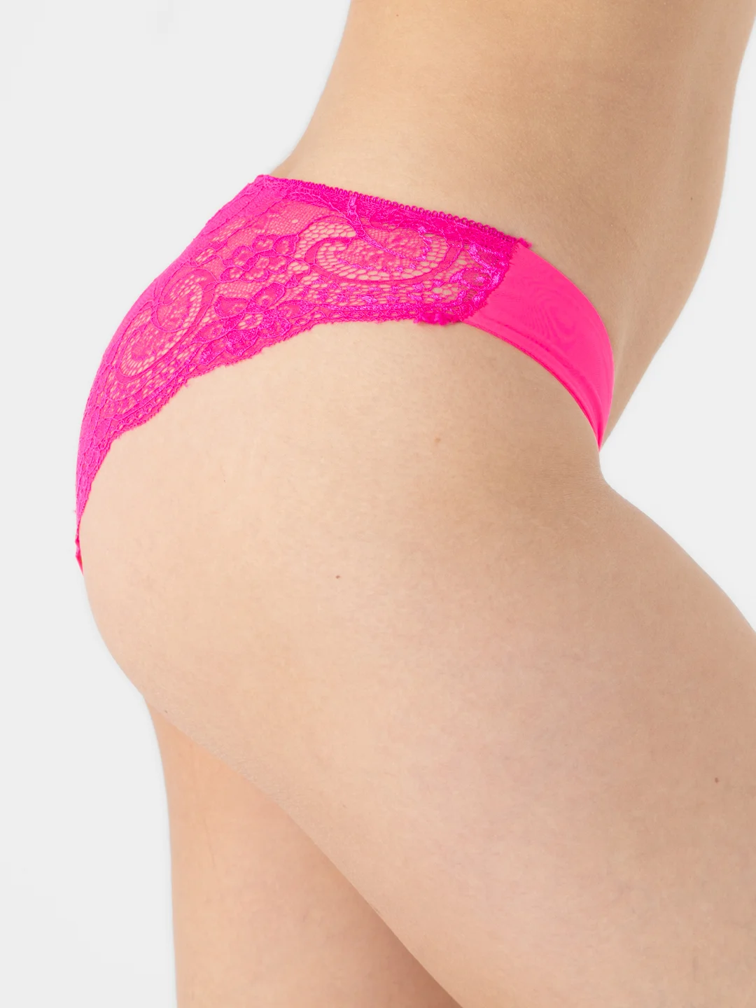 Фуксия женские трусы Ava Secret, кружевные