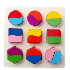 Черный доска головоломка, деревянная