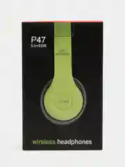 Зеленый беспроводные Bluetooth наушники P47 Wireless р47,Беспроводные наушники, наушники