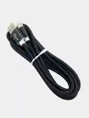 Черный кабель для зарядки Type C, 2 метра, голубой