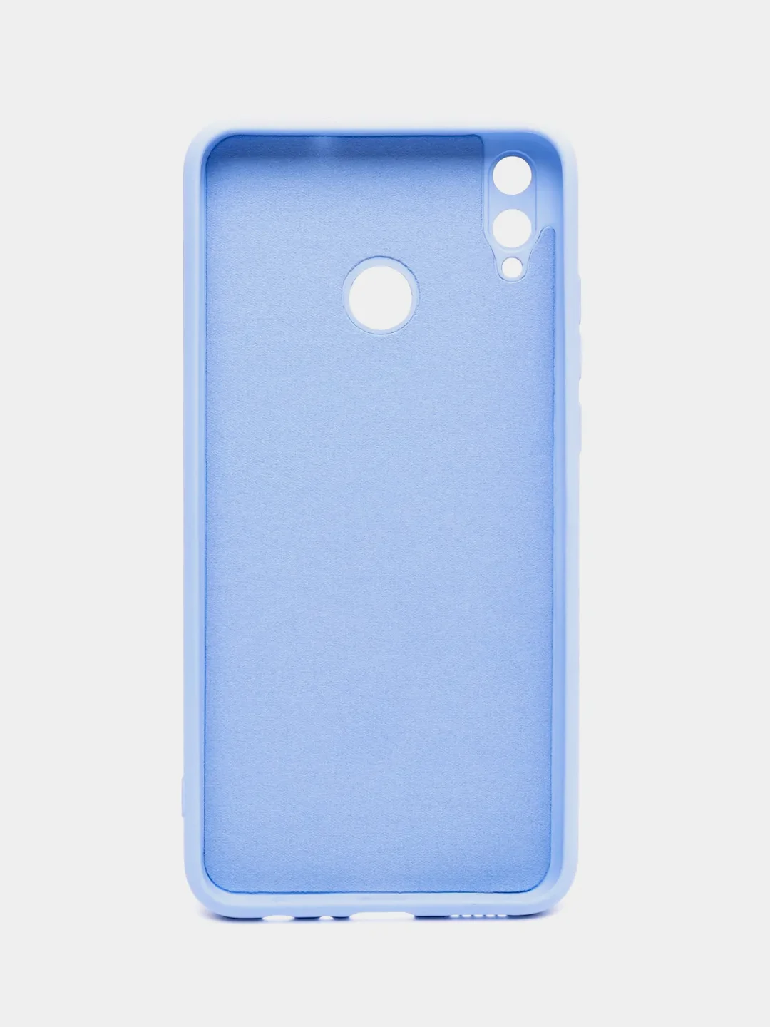Бежевый чехол на Honor 8X, силиконовый, с бархатной подкладкой
