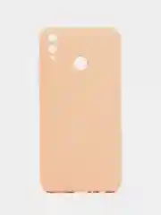 Бежевый чехол на Honor 8X, силиконовый, с бархатной подкладкой