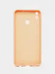 Бежевый чехол на Honor 8X, силиконовый, с бархатной подкладкой