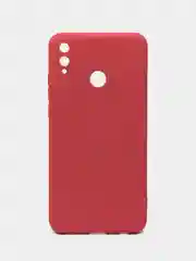 Коралловый чехол на Honor 8X, силиконовый, с бархатной подкладкой