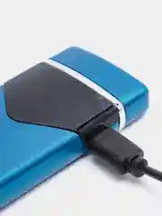 Синий зажигалка электронная, металлическая, USB, плазменная спираль, зажигалка электронная