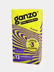 Презервативы ультратонкие GANZO SENSE, 15 штук